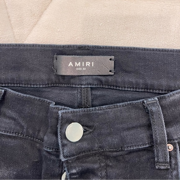 AMIRI MX1 Brown Plaid Patch Jeans - Picture 4 of 6
